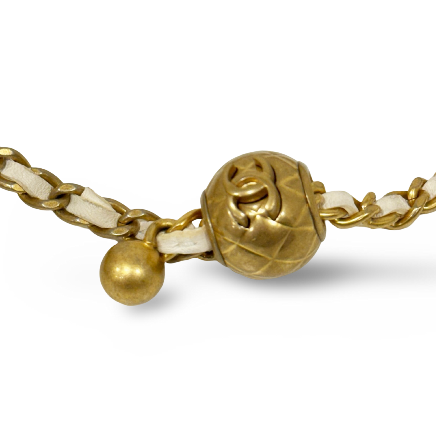 Chanel Quiled Lambskin Pearl Crush Vanity Case - GHW / White