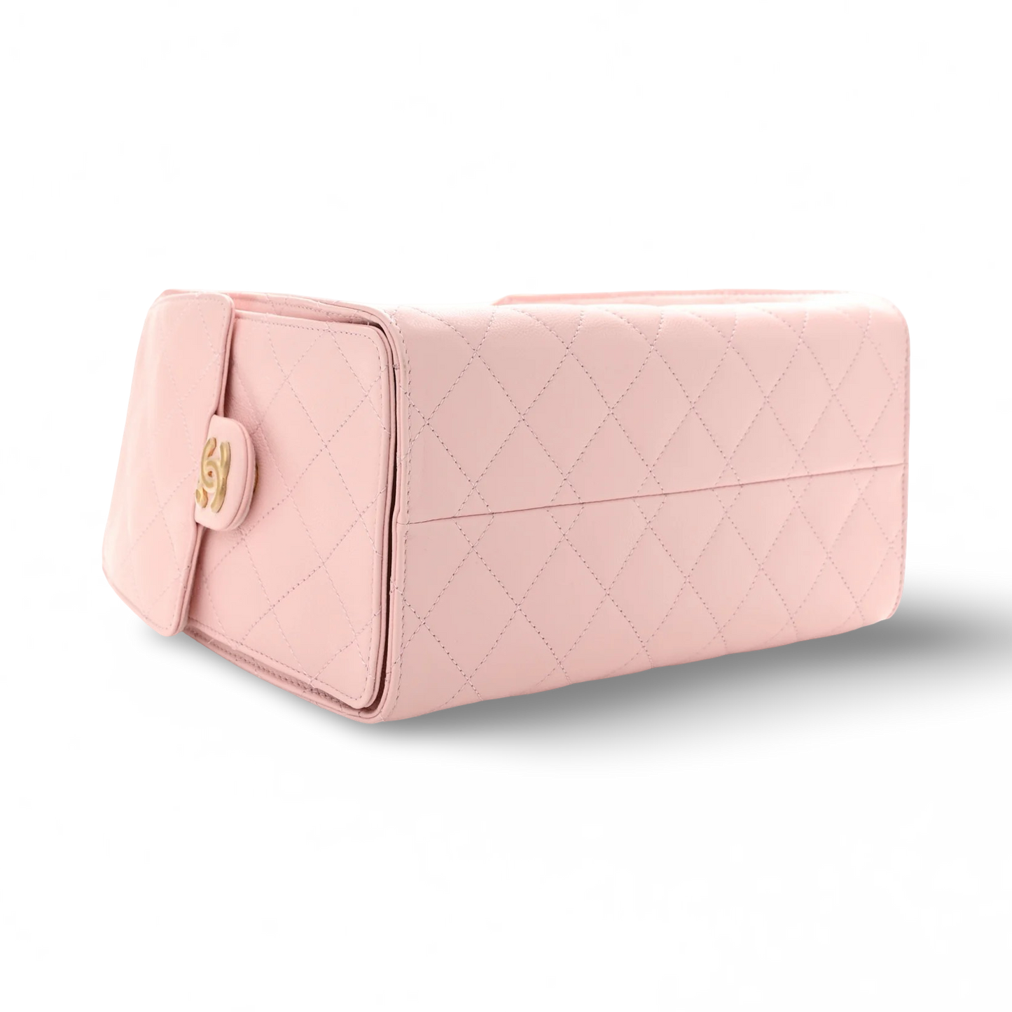 Chanel Quilted Caviar Small 25 Bag - GHW / Pink