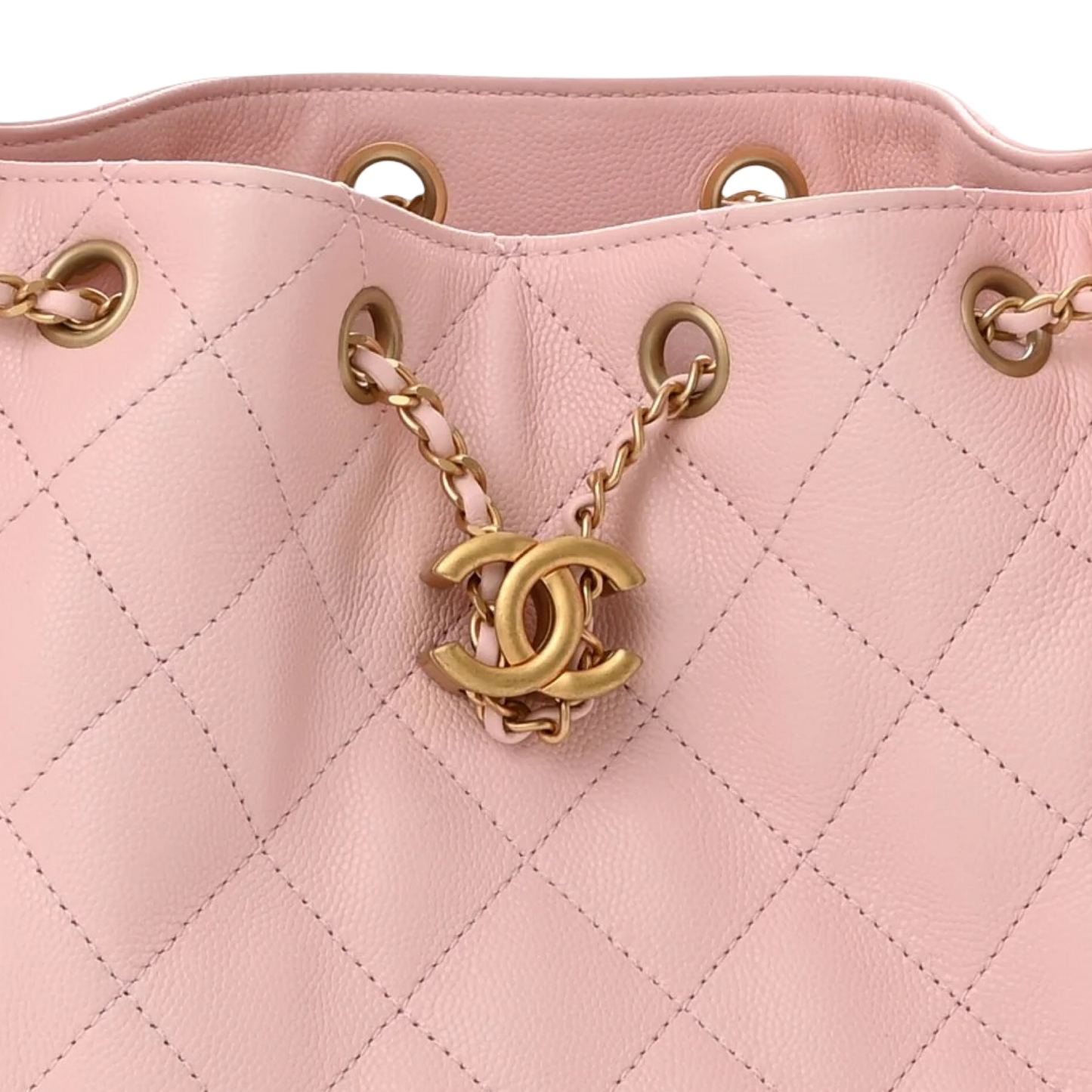 Chanel Quilted Caviar Small 25 Bag - GHW / Pink