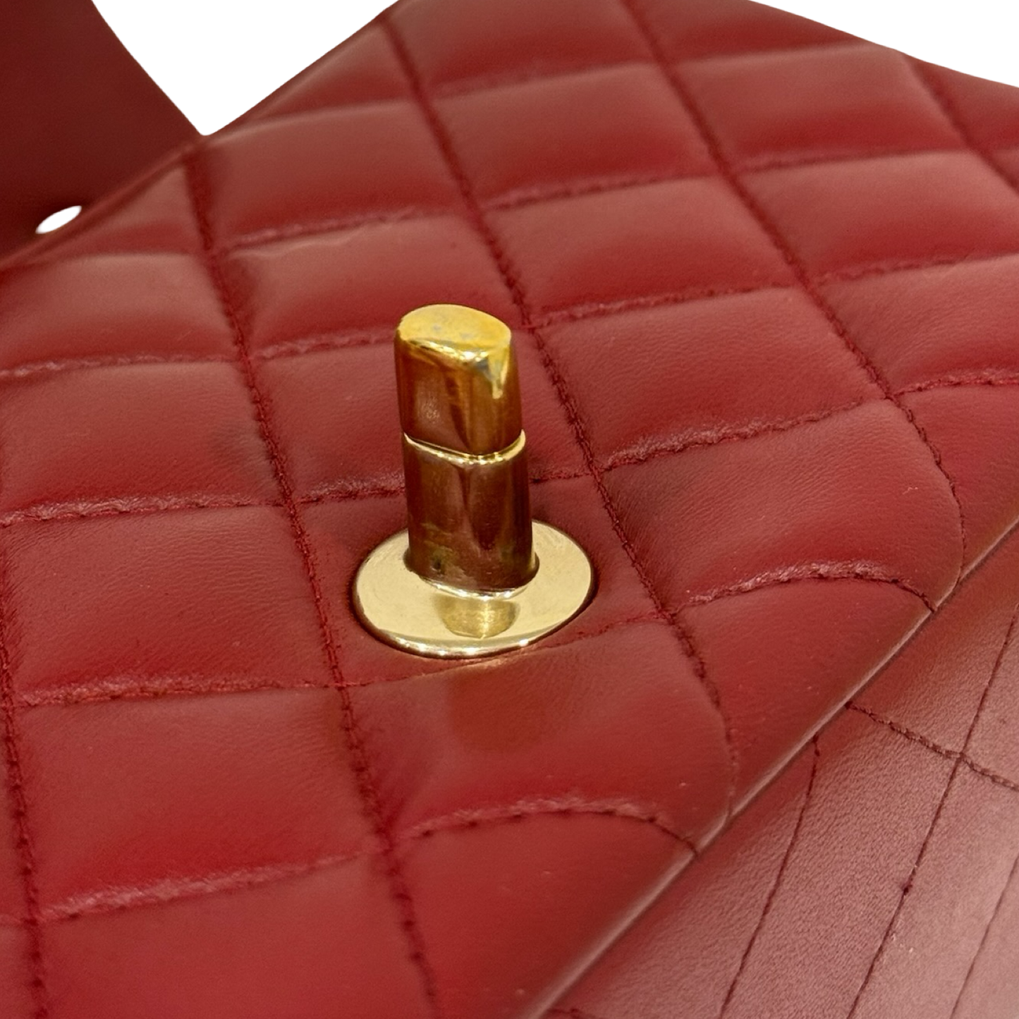 Chanel Quilted Lambskin Mini Flap Bag - GHW / Maroon