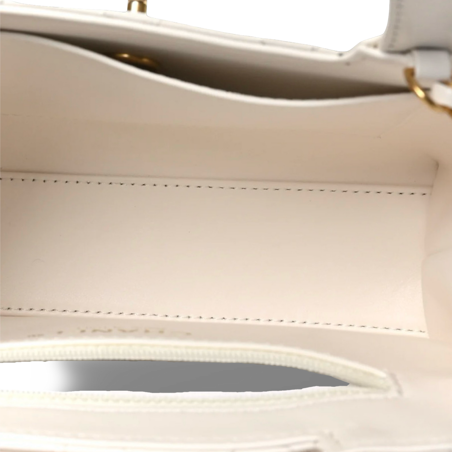 Chanel Quilted Calfskin Nano Kelly Bag - GHW / White