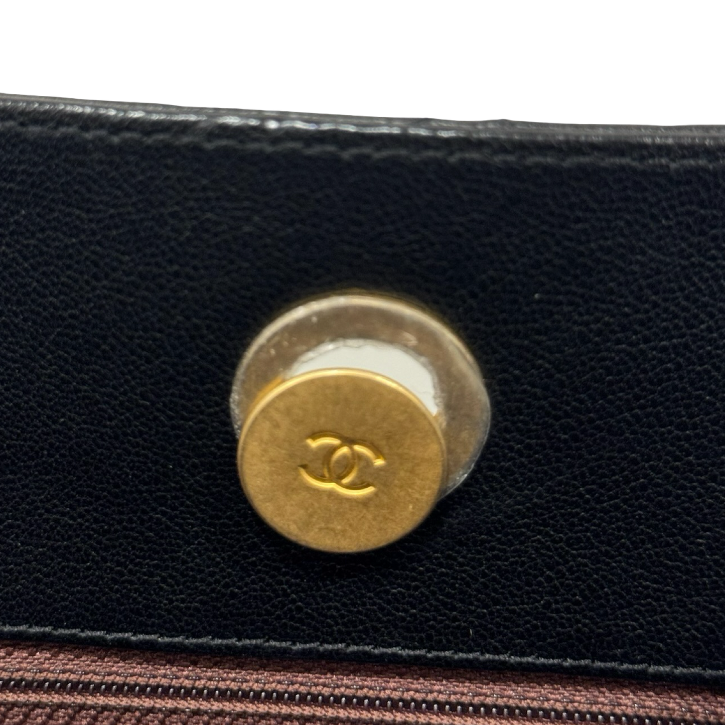 Chanel Quilted Lambskin CC Front Chain Pocket Tote - GHW / Black