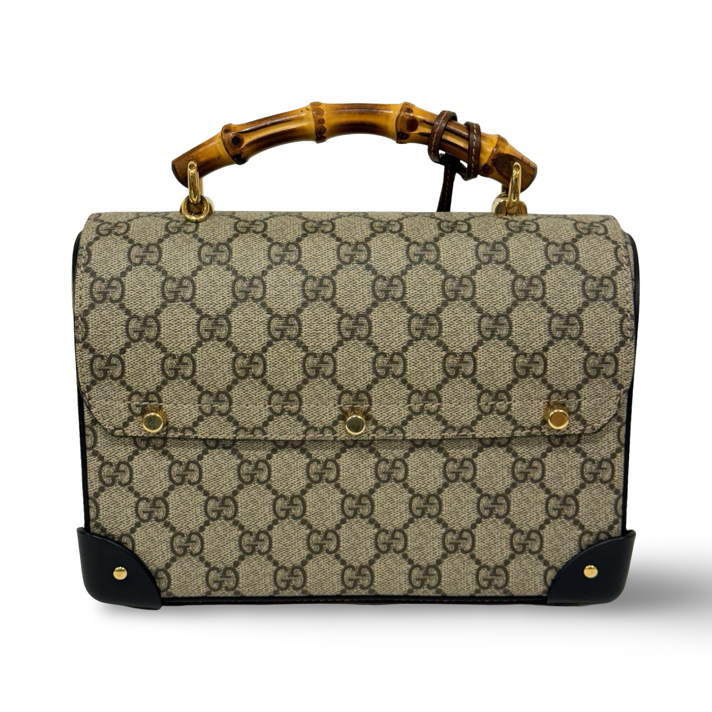 Gucci Padlock GG Small Bamboo Shoulder Bag - GHW / Brown