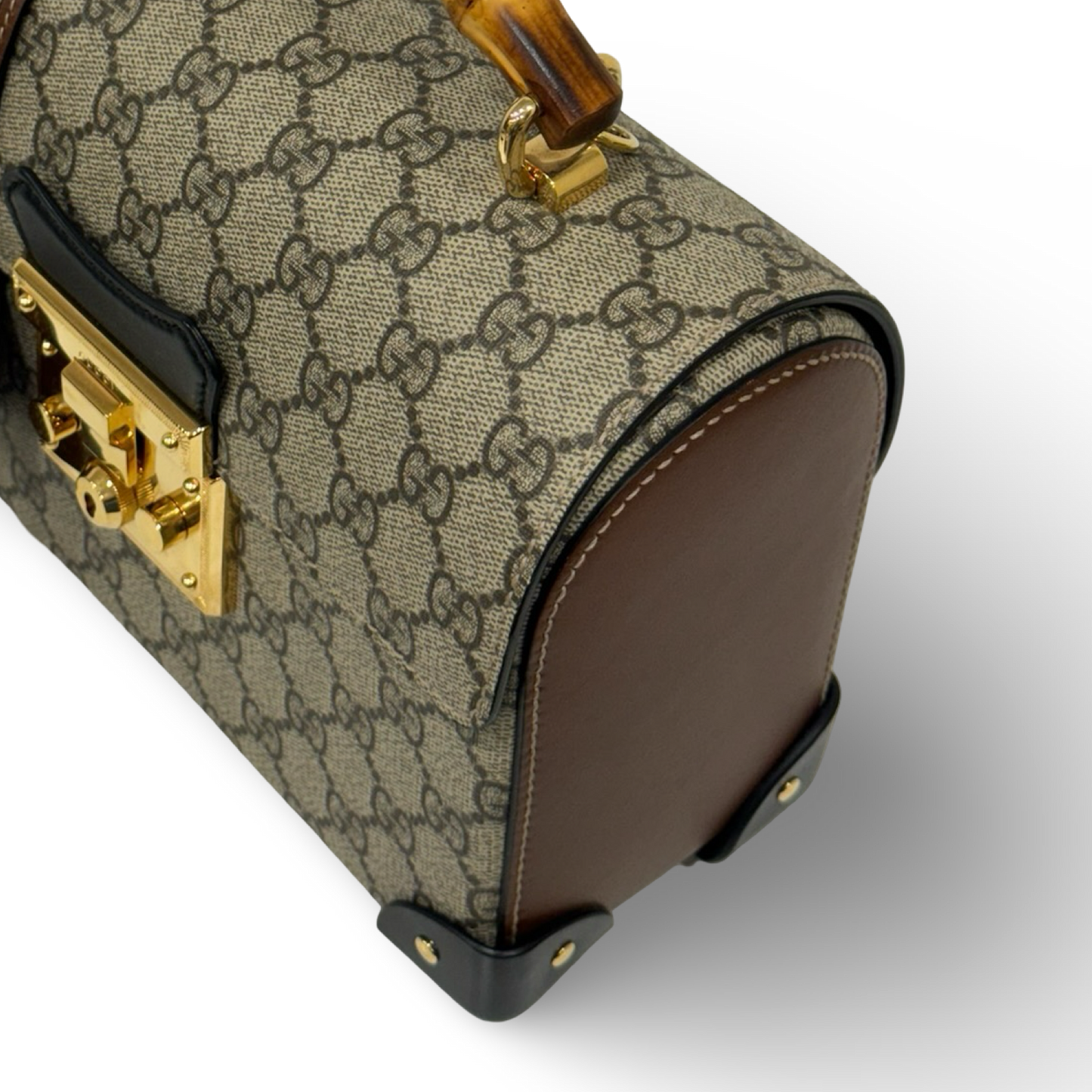 Gucci Padlock GG Small Bamboo Shoulder Bag - GHW / Brown