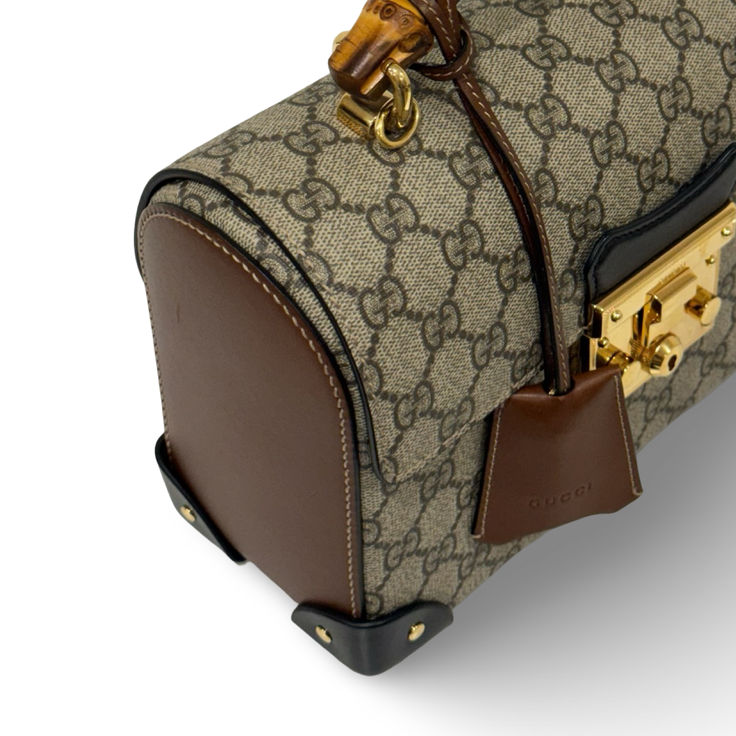 Gucci Padlock GG Small Bamboo Shoulder Bag - GHW / Brown