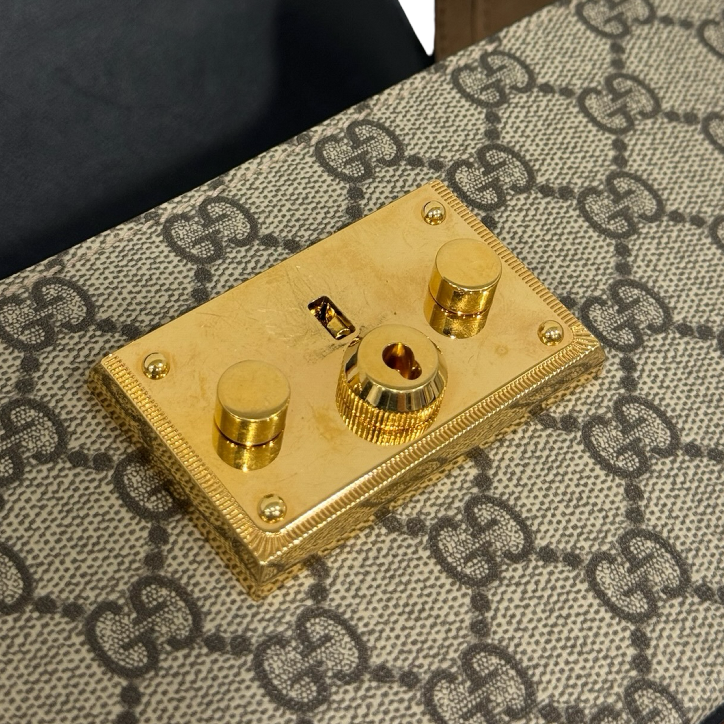 Gucci Padlock GG Small Bamboo Shoulder Bag - GHW / Brown