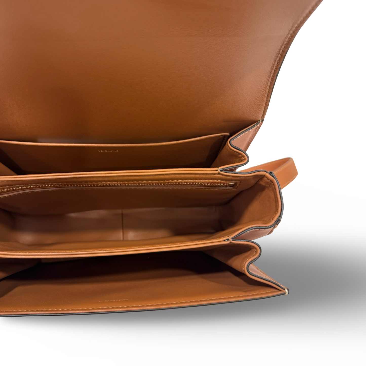 Celine Calfskin Classique Teen Triomphe Bag - GHW / Brown