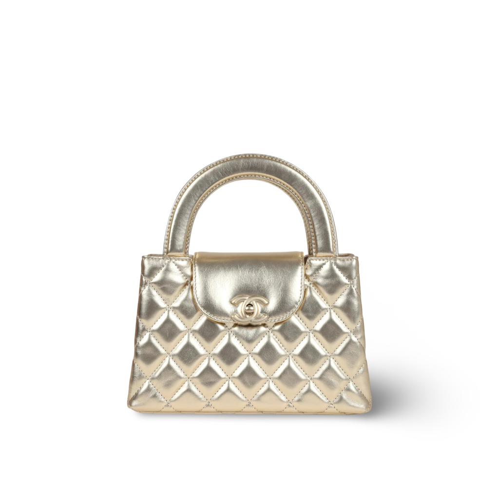 Chanel Quilted Calfskin Nano Kelly Bag - GHW / Gold