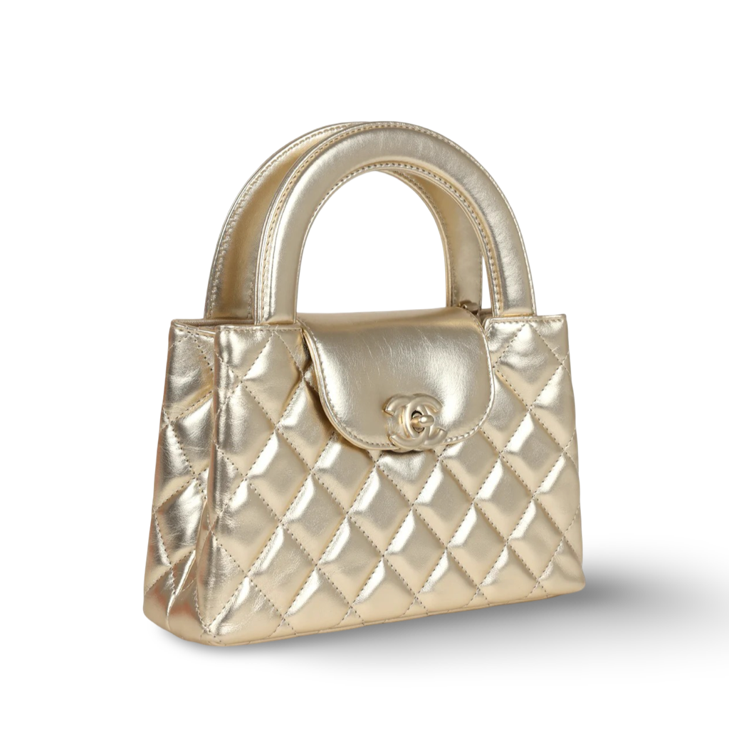 Chanel Quilted Calfskin Nano Kelly Bag - GHW / Gold