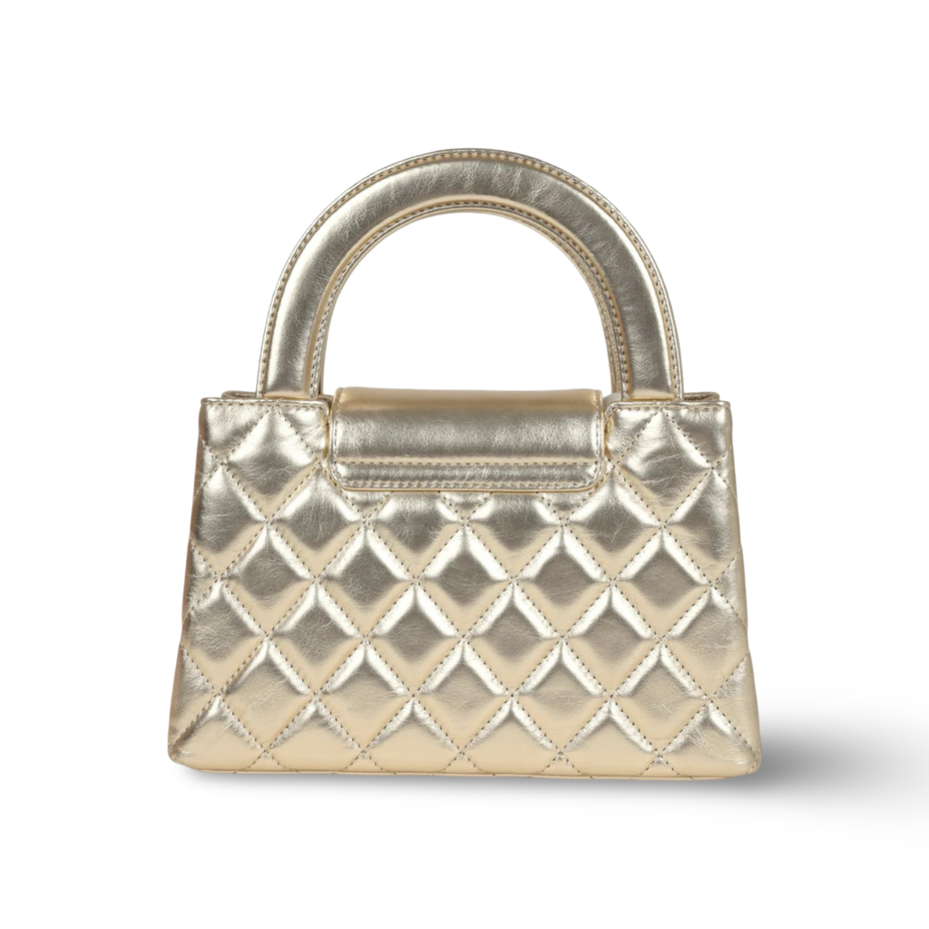 Chanel Quilted Calfskin Nano Kelly Bag - GHW / Gold