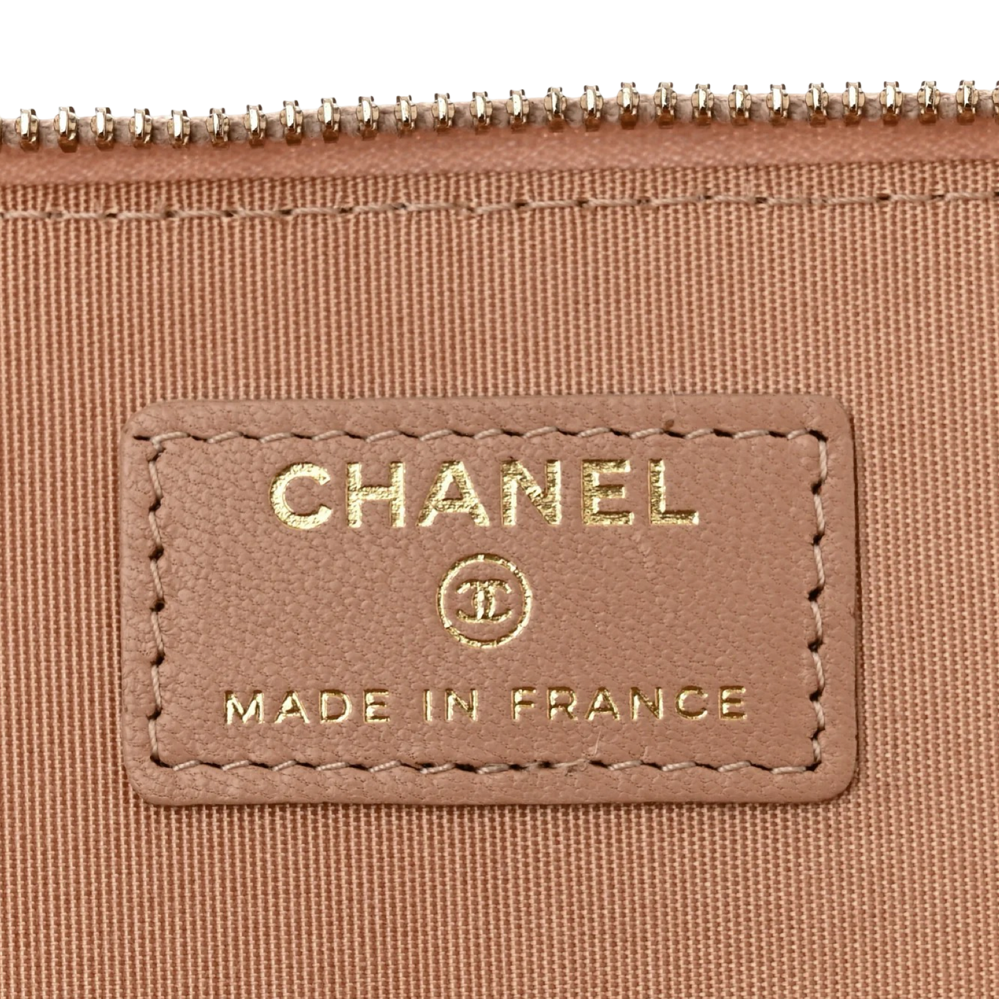 Chanel Quilted Lambskin Small Vanity Case - GHW / Beige