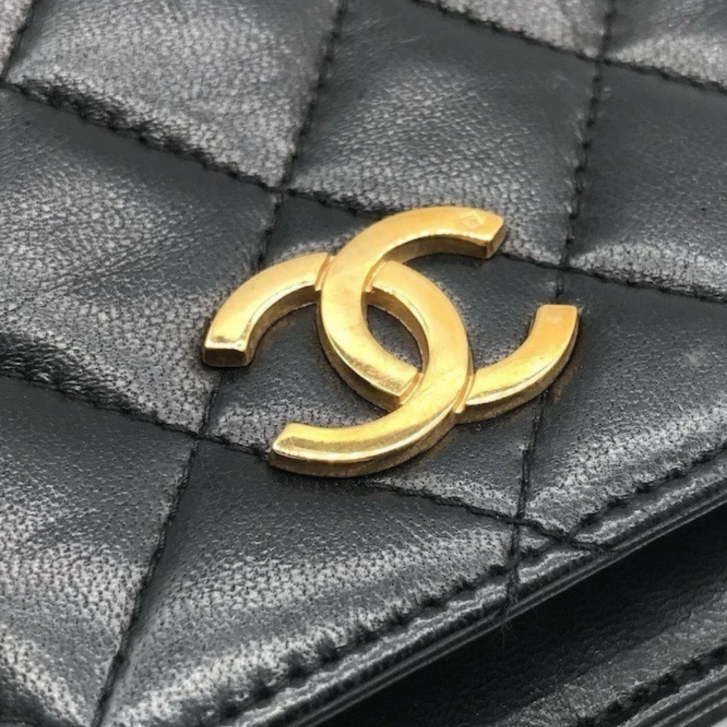 Chanel Vintage Quilted Lambskin WOC - GHW / Black