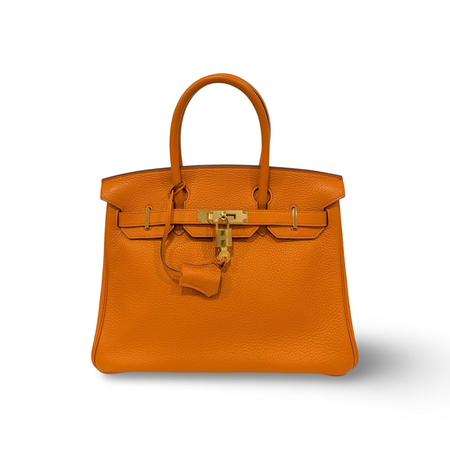Hermes Togo 30 Birkin - GHW / Orange
