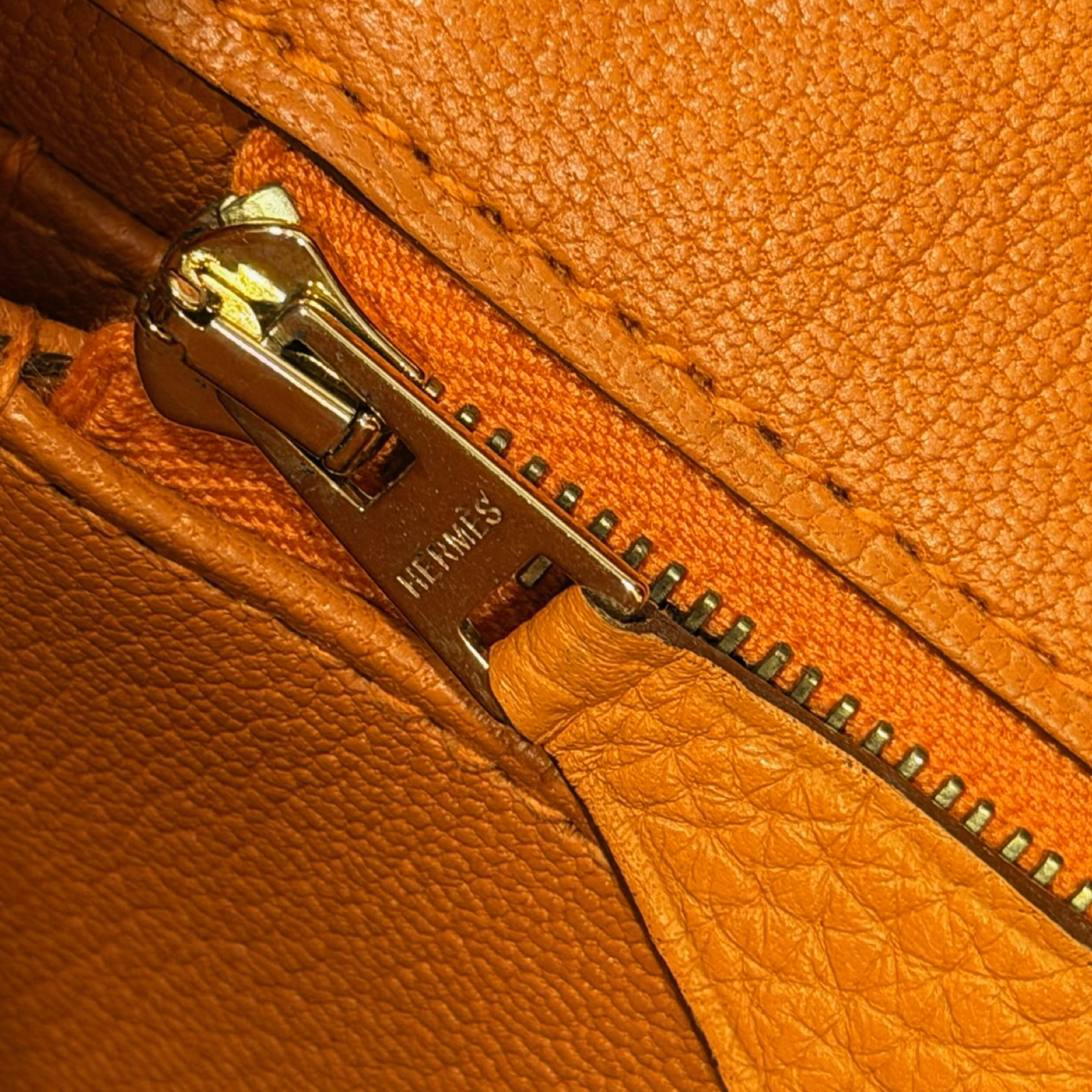 Hermes Togo 30 Birkin - GHW / Orange