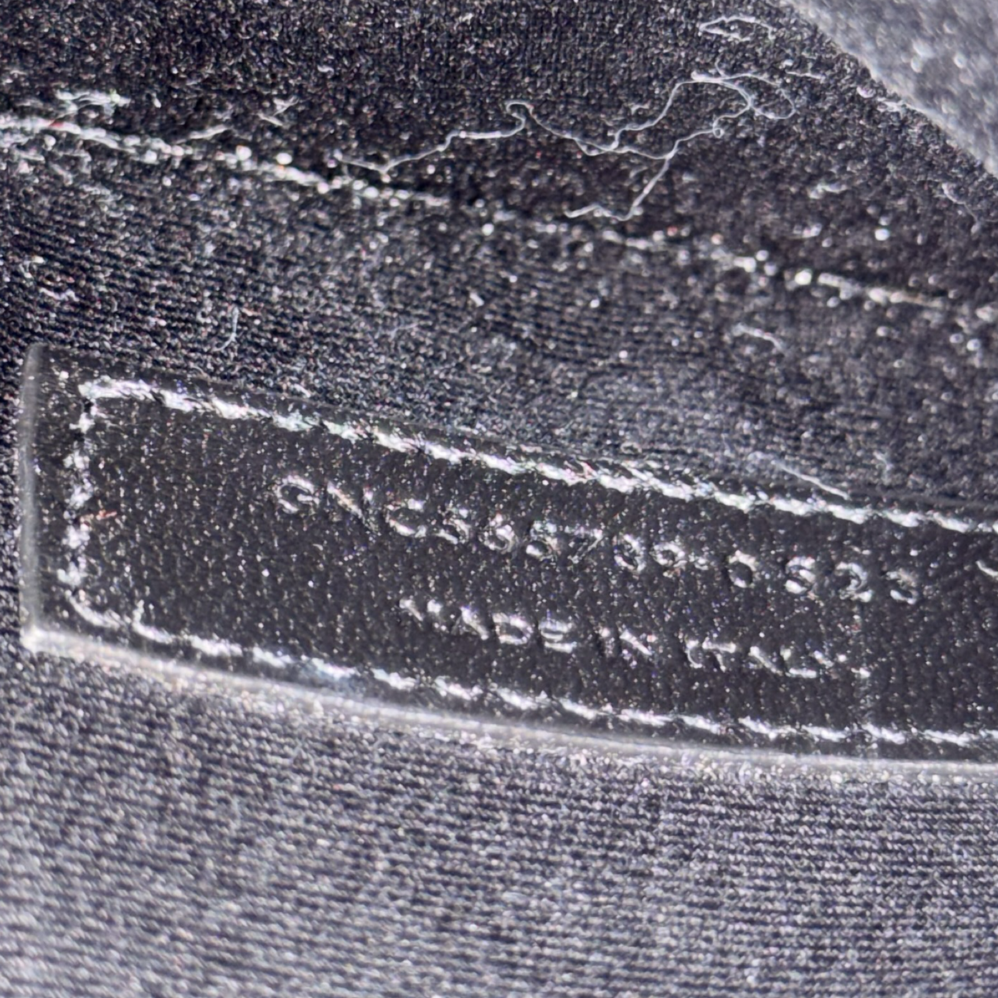 Saint Laurent Crocodile Embossed Shiny Leather Uptown Pouch - GHW / Black