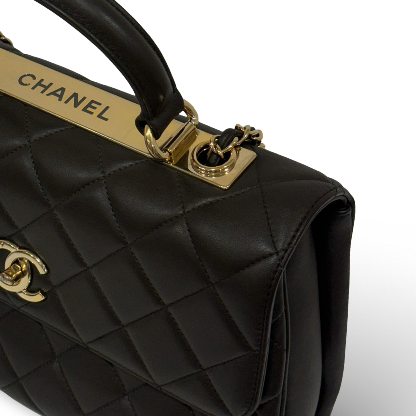 Chanel Quilted Lambskin Medium Trendy Bag - GHW / Olive Green
