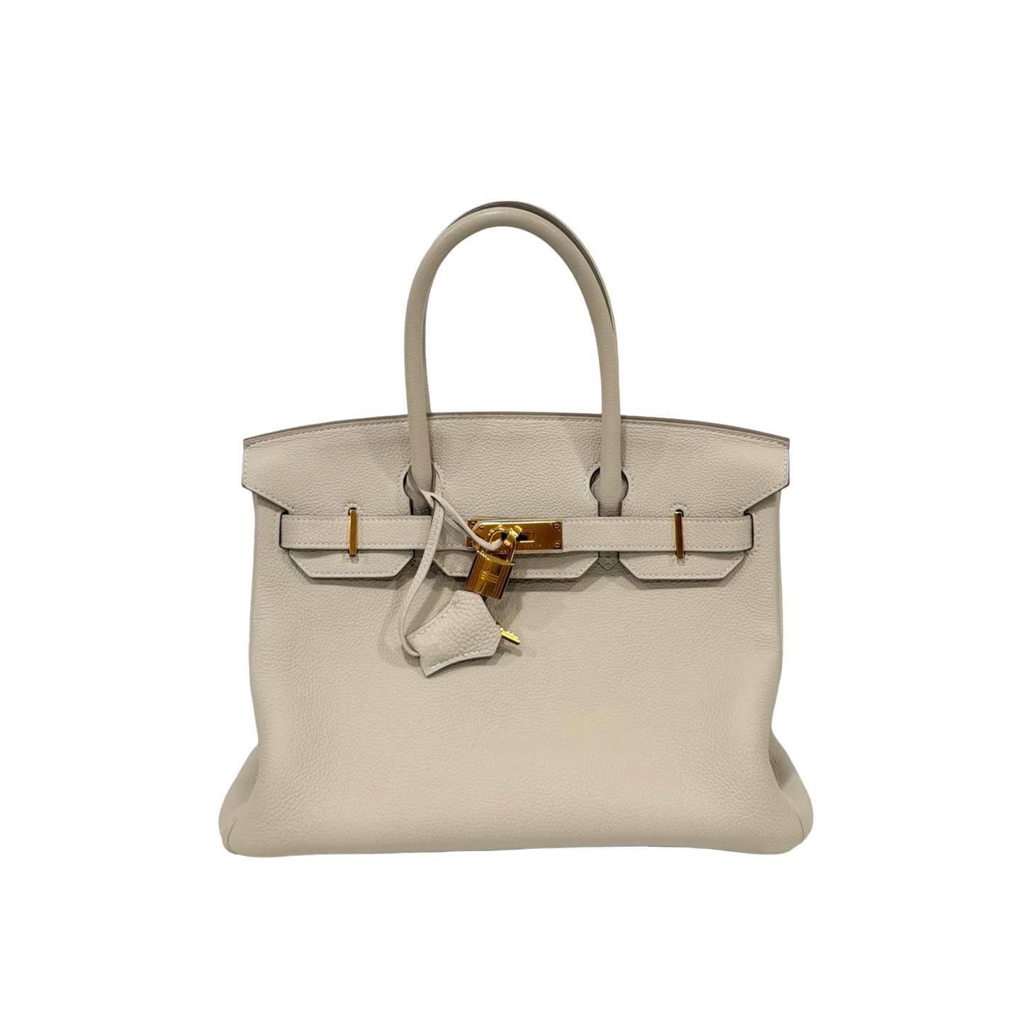Hermes Togo Birkin 30 Bag - GHW / White