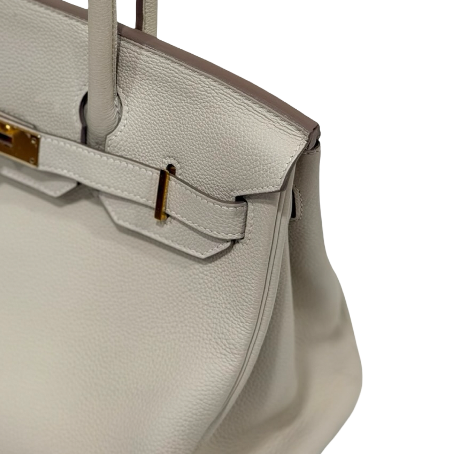 Hermes Togo Birkin 30 Bag - GHW / White