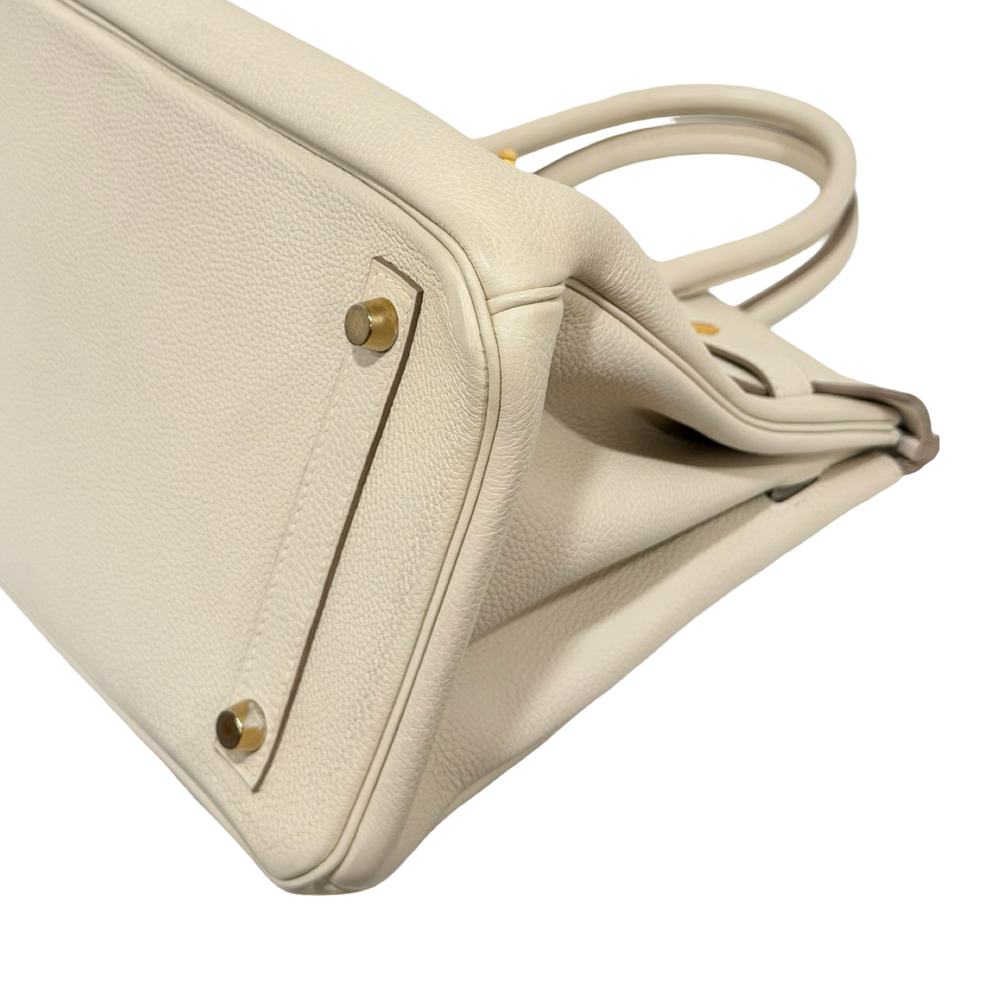 Hermes Togo Birkin 30 Bag - GHW / White