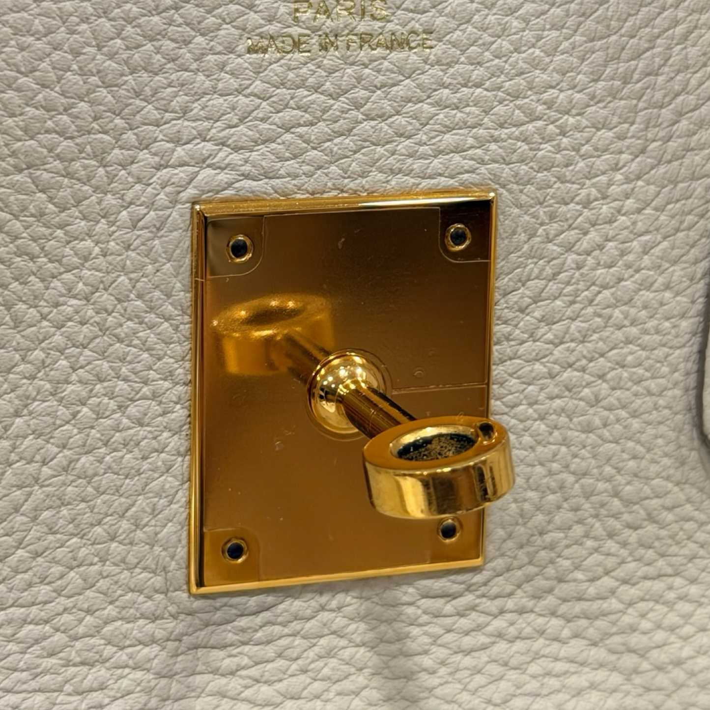 Hermes Togo Birkin 30 Bag - GHW / White