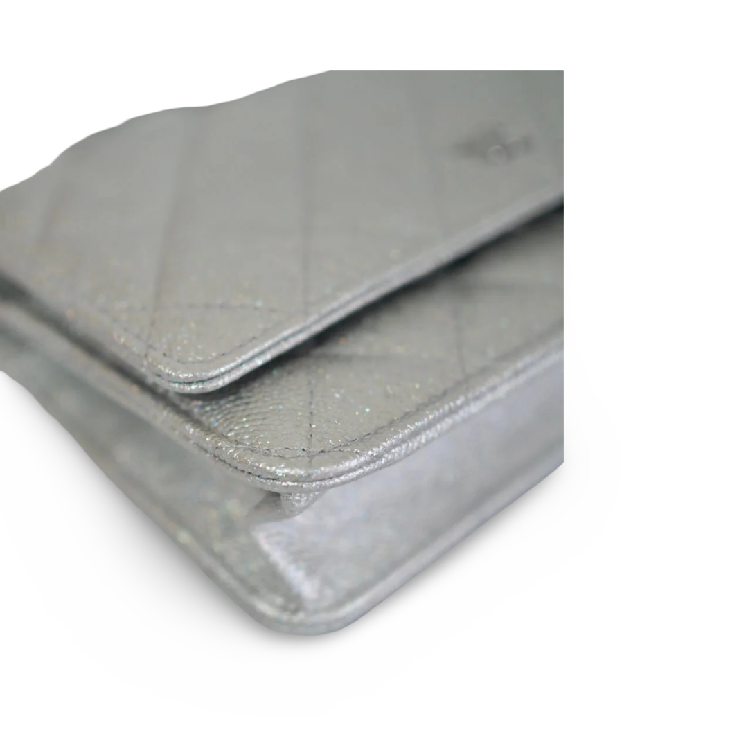 Chanel Quilted Caviar WOC Bag - SHW / Sliver