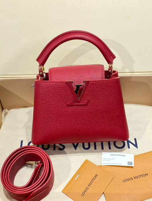 Louis Vuitton BB Capucines Bag - SHW / Red