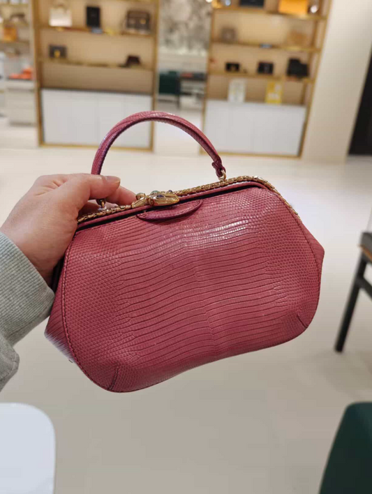 Bulgari Serpenti Hypnotic top handle bag - GHW / Pink