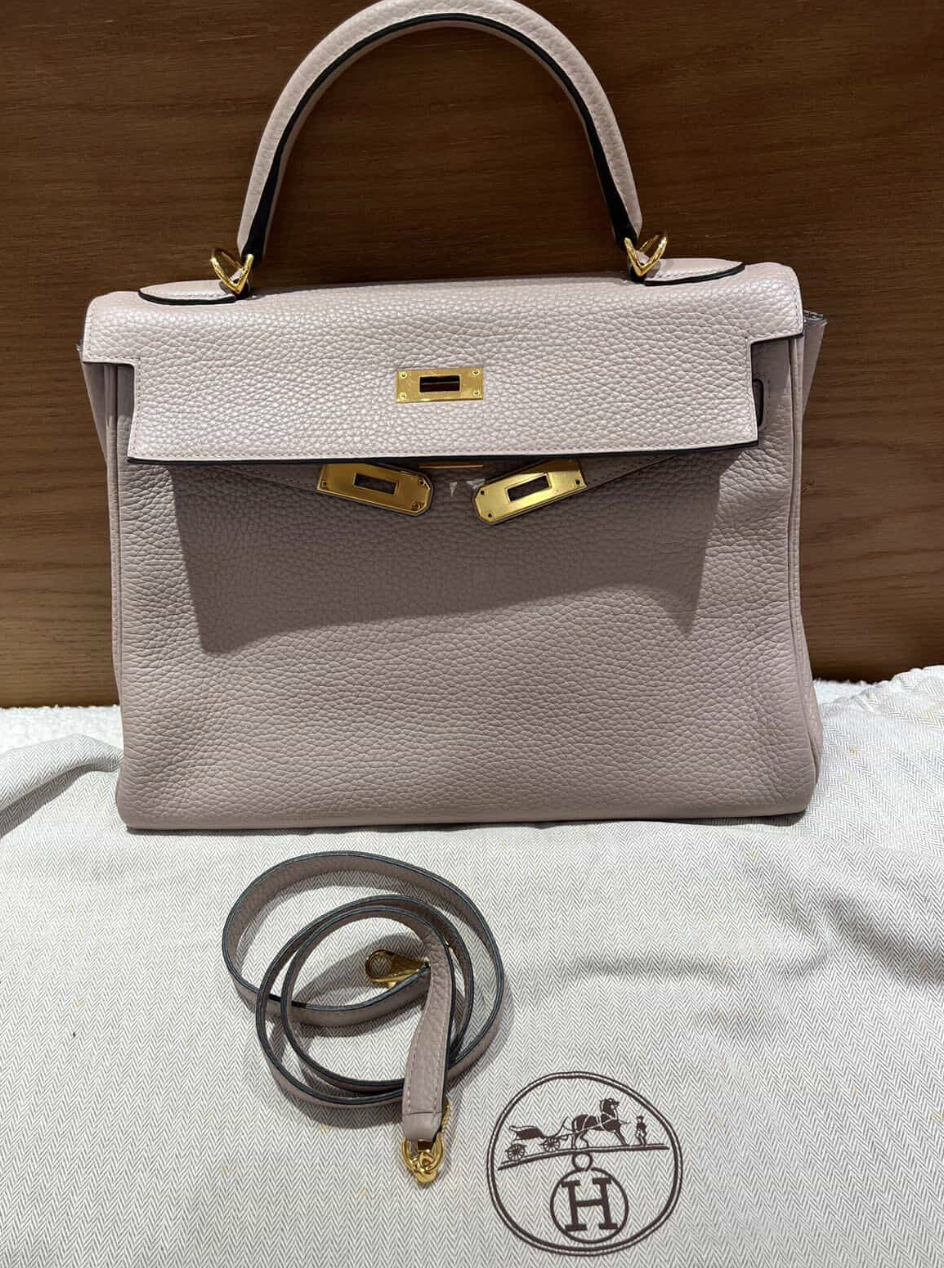 Hermes Kelly 32 -  GHW / Glycine