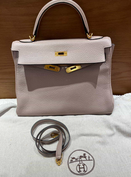 Hermes Kelly 32 -  GHW / Glycine