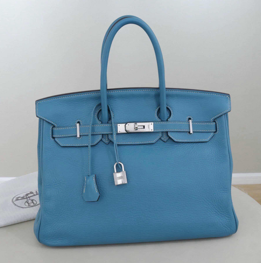 Hermes Birkin Togo 35 - GHW / Blue