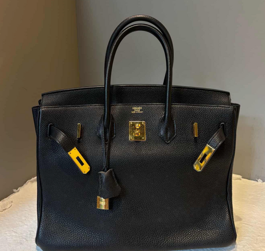 Hermes Togo Birkin 35 - GHW / Black