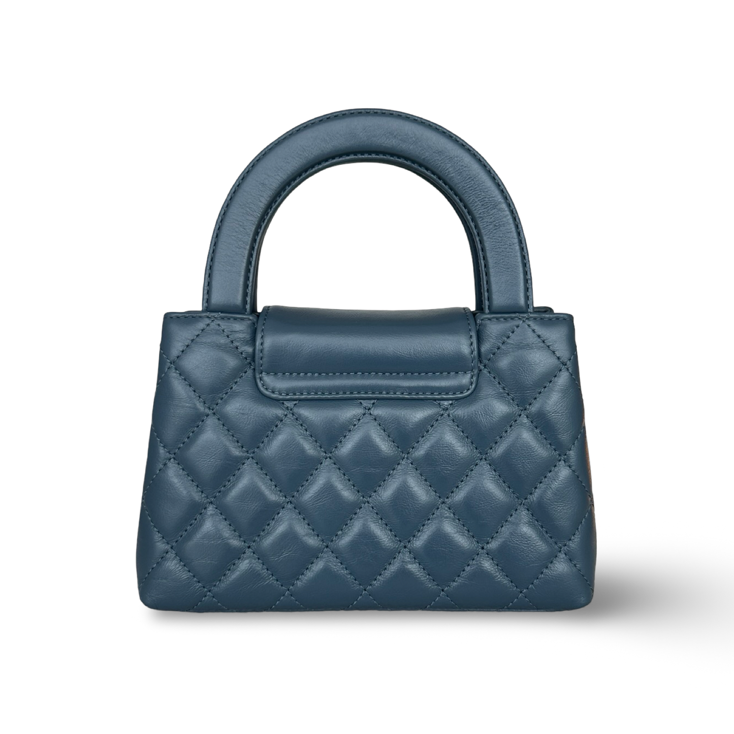 Chanel Shiny Lambskin Small Kelly Bag - GHW / Ash Blue