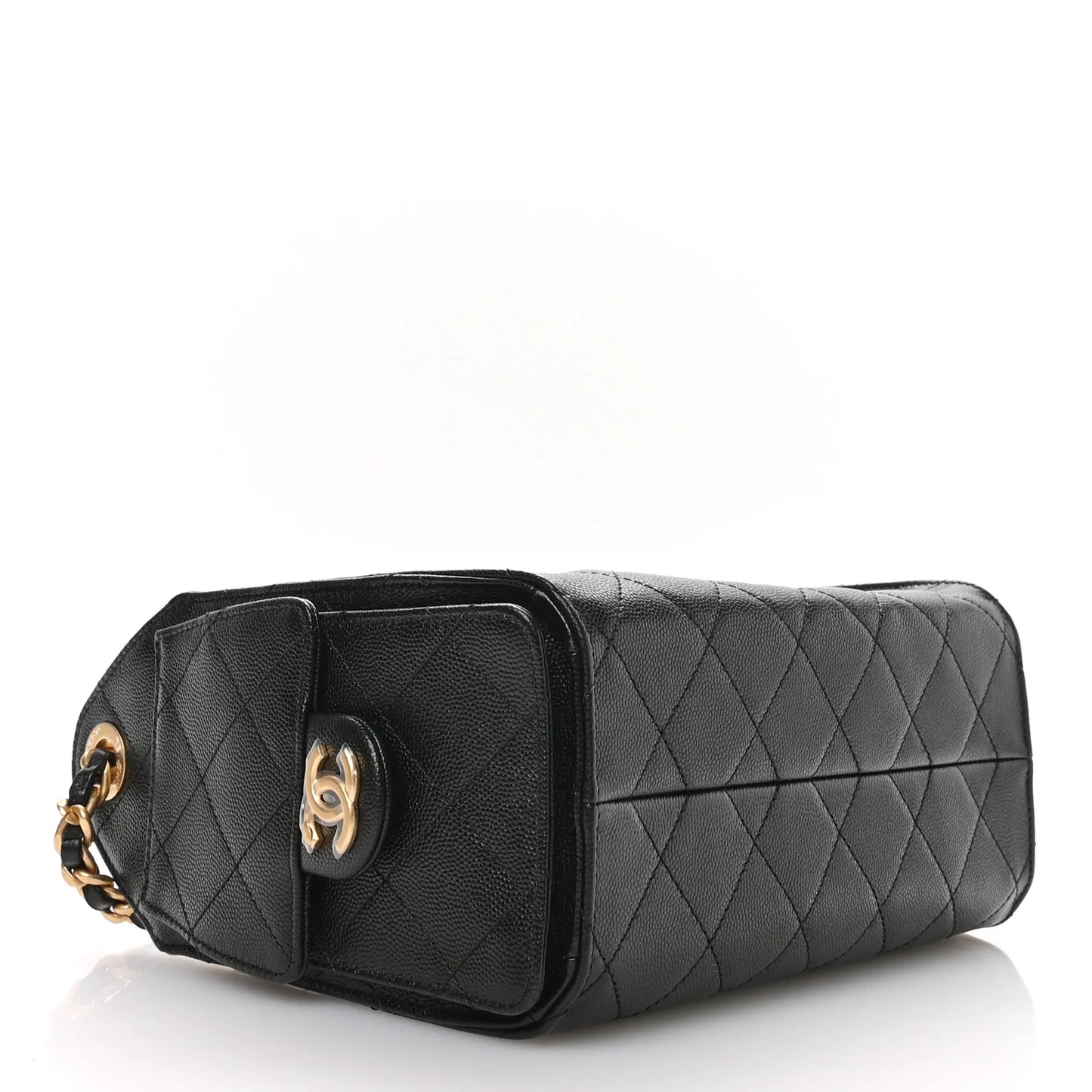 Chanel Quilted Caviar Mini 25bag - GHW/ Black
