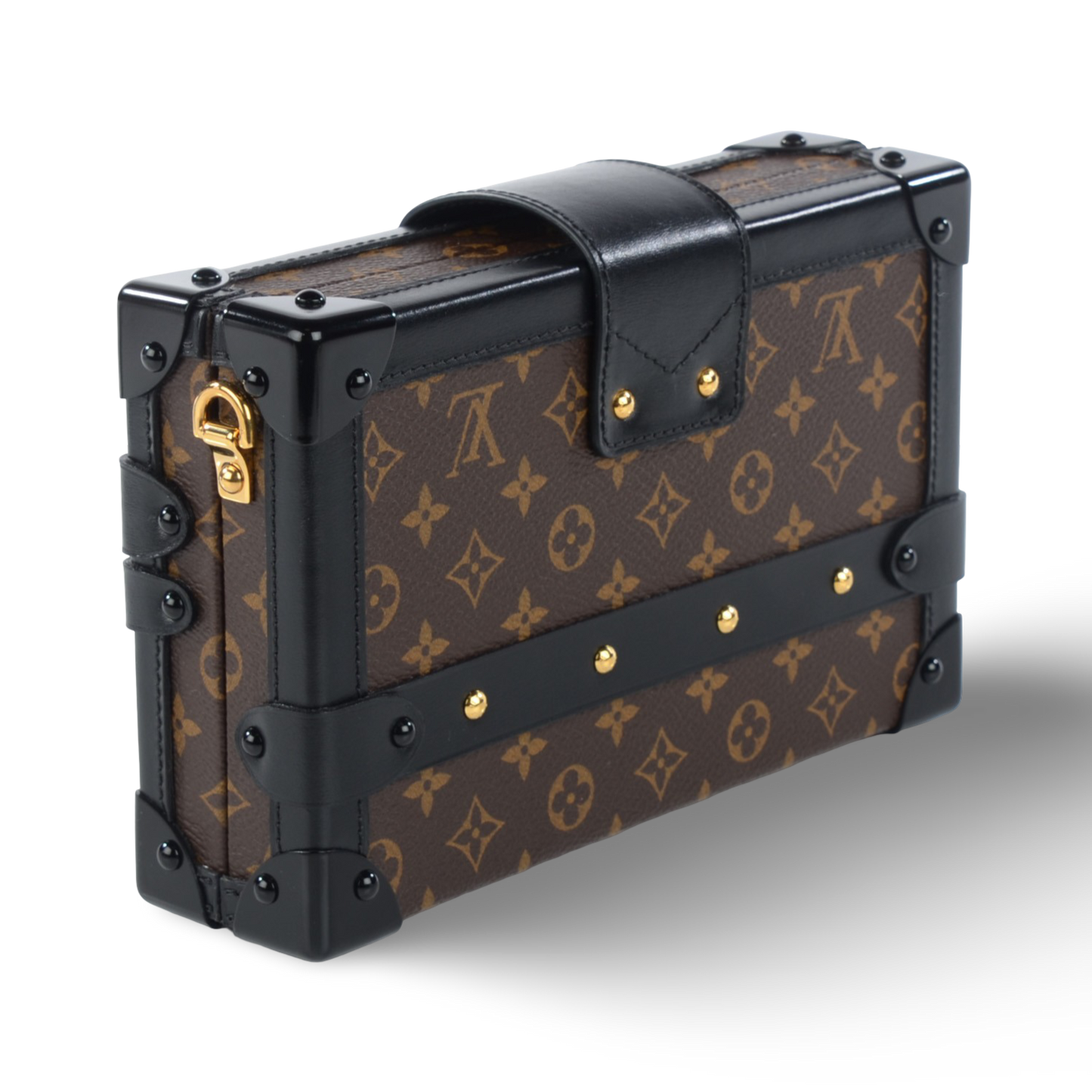 Louis Vuitton Monogram Petite Malle Bag - GHW / Brown