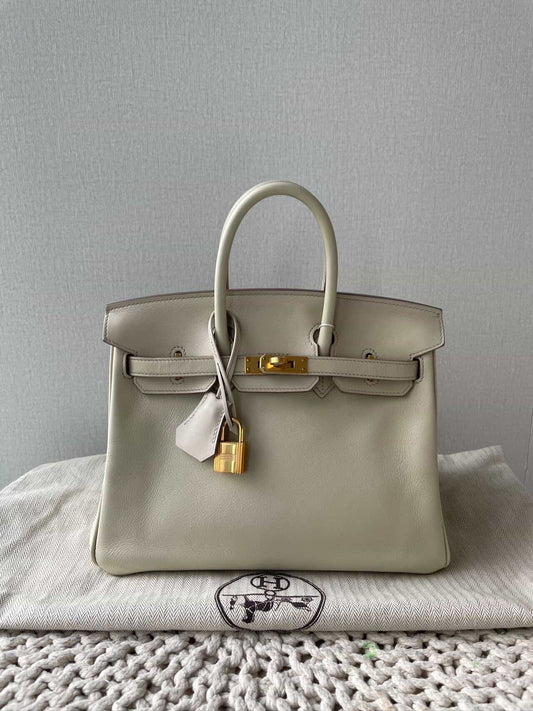 Hermes Swift Birkin 25 - GHW / White