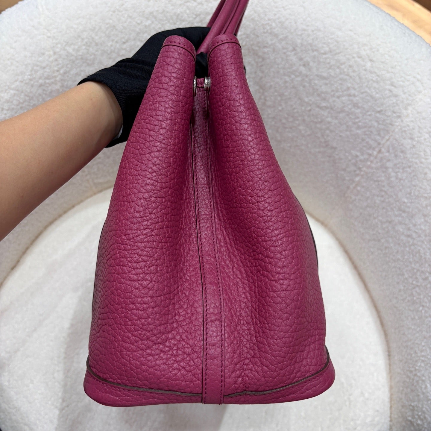 Hermes Togo Garden Tote - SHW / Rose Pink