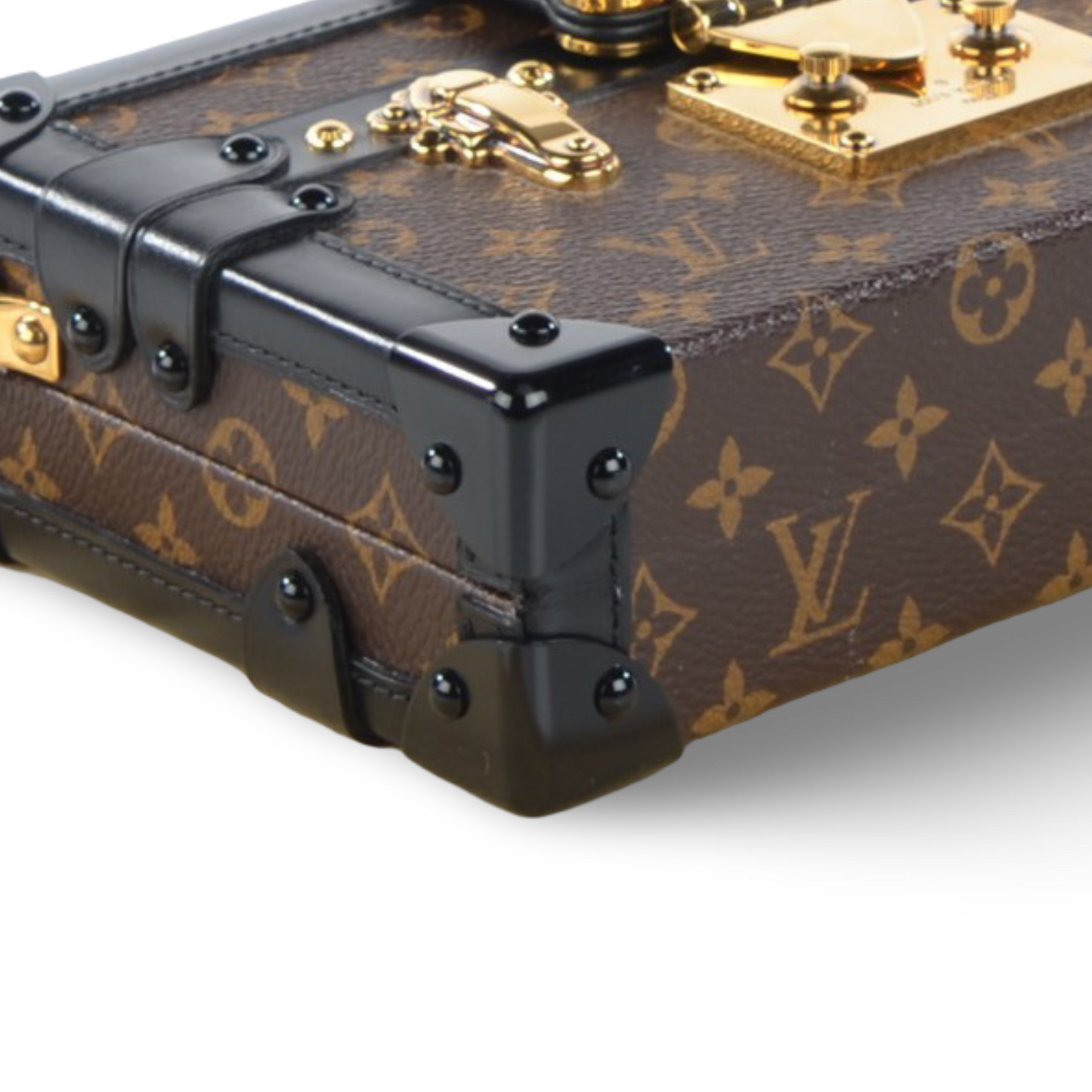 Louis Vuitton Monogram Petite Malle Bag - GHW / Brown