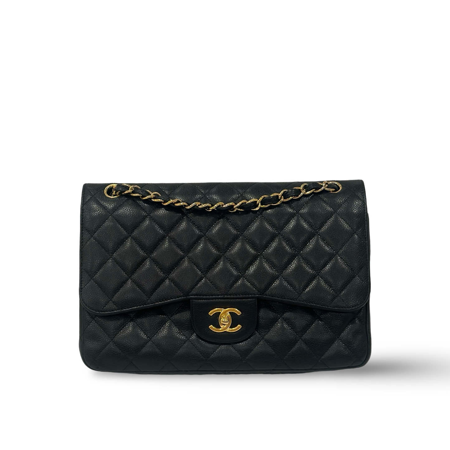 Chanel Classic Caviar Jumbo Double Flap Black
