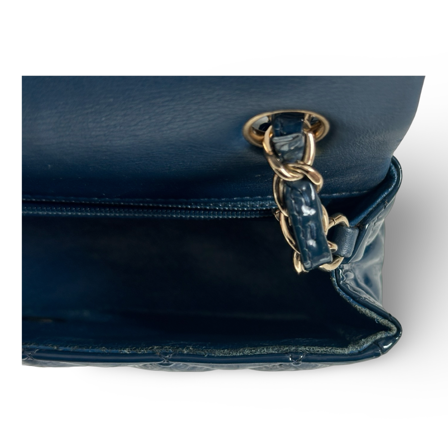 Chanel Patent Mini Rectangle Single Flap