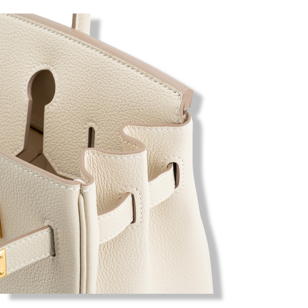 Hermes Togo Birkin 30 Bag - GHW / Craie