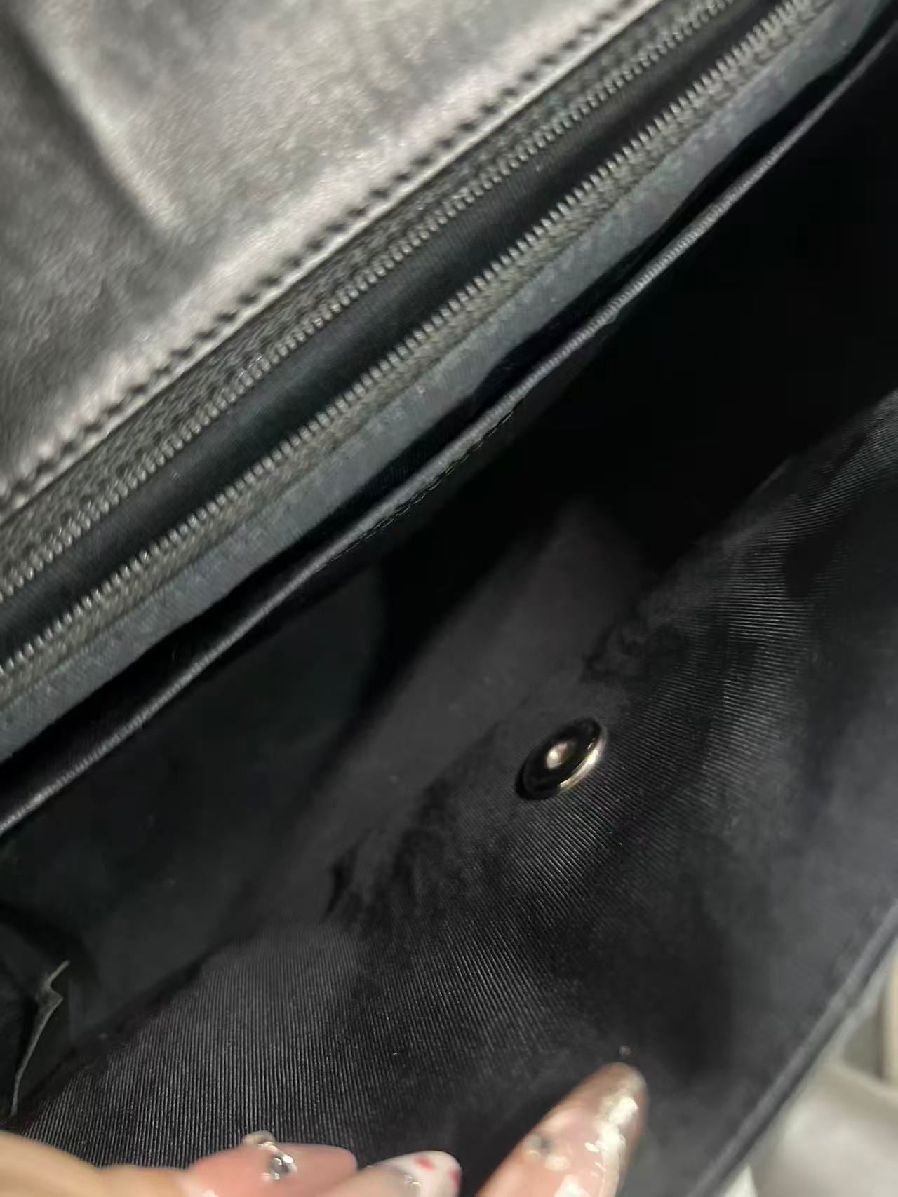 Chanel Quilted Lambskin Ladybug Mini Rectangular Single Flap Bag - SHW / Black