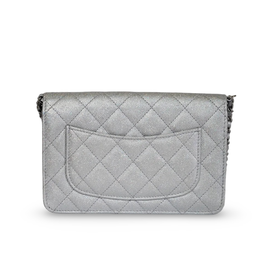 Chanel Quilted Caviar WOC Bag - SHW / Sliver