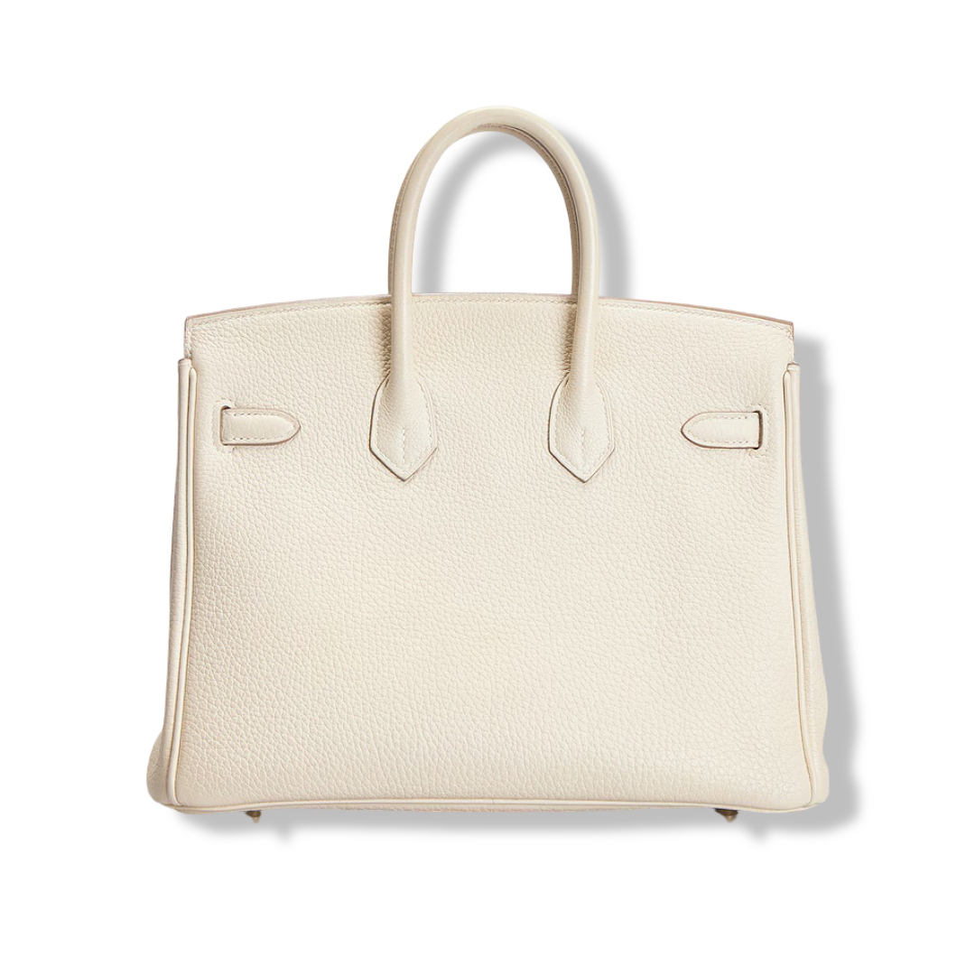 Hermes Togo Birkin 30 Bag - GHW / Craie