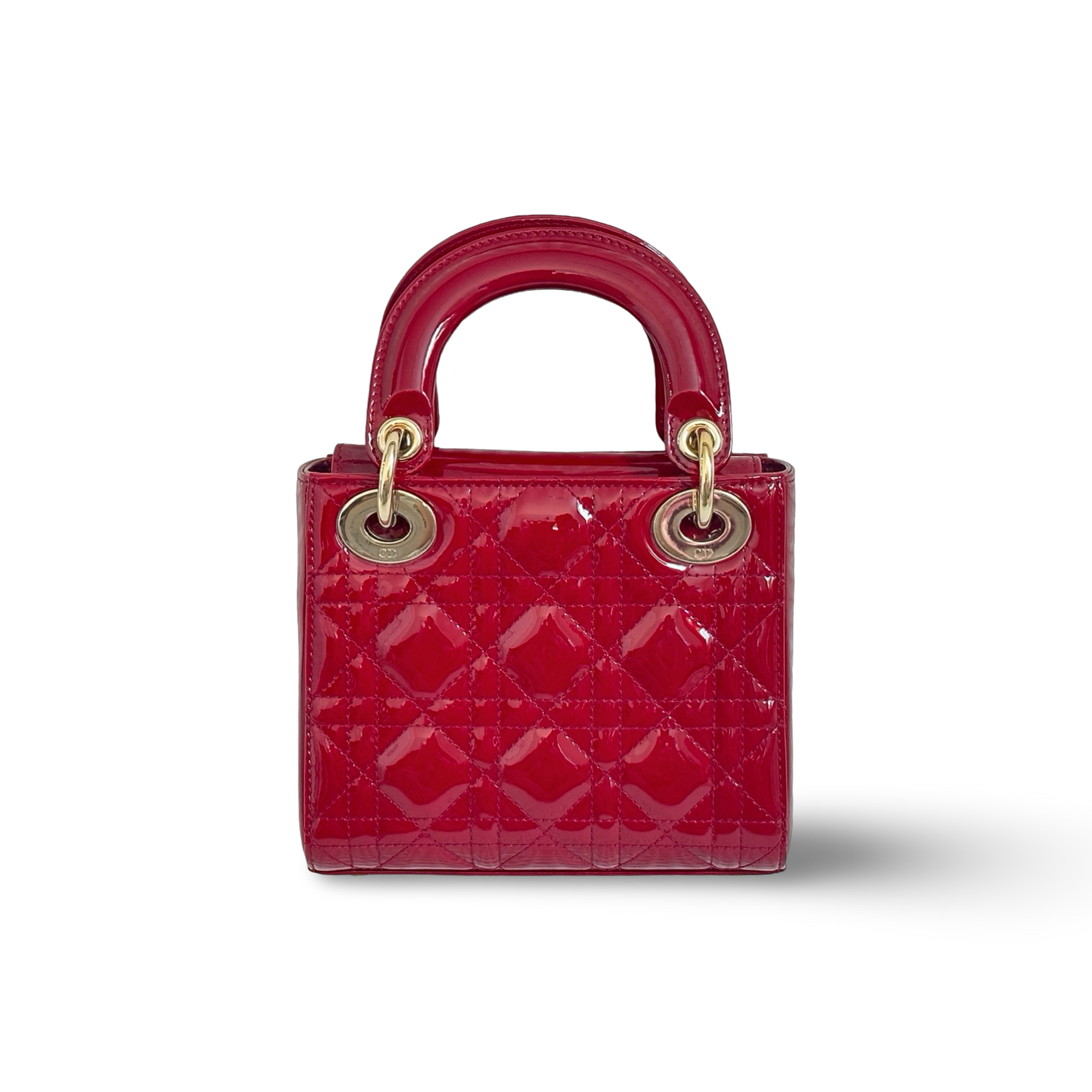Dior Classic Patent Mini Lady Red