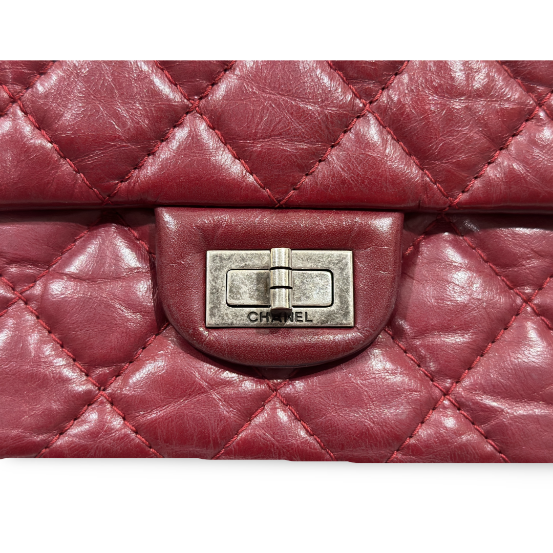 Chanel Quilted Aged Calfskin 226 Reissue 2.55 Flap Bag Red