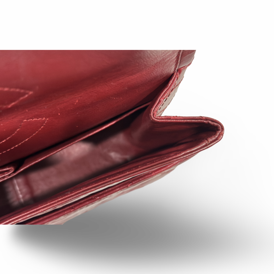 Chanel Quilted Aged Calfskin 226 Reissue 2.55 Flap Bag Red