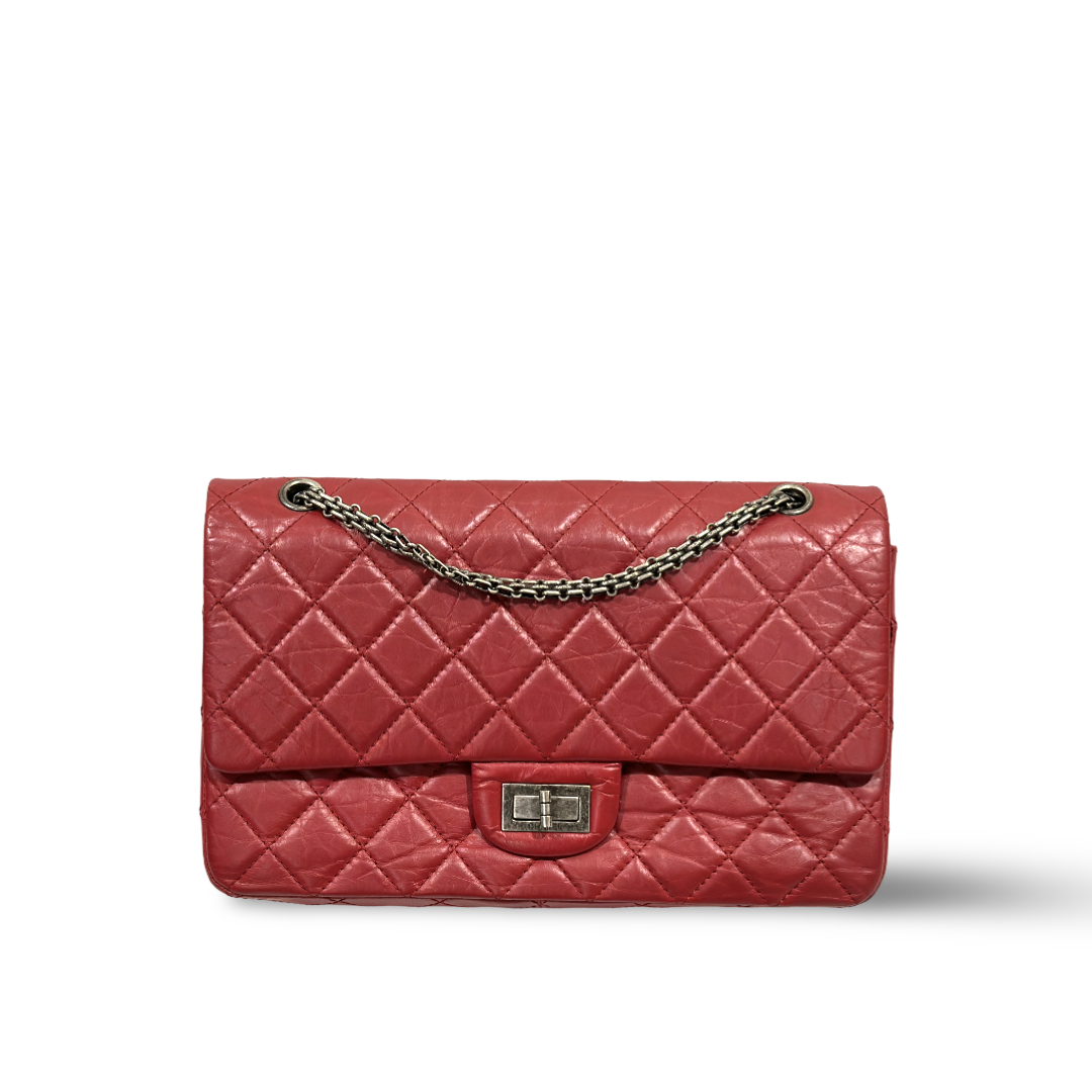 Chanel Quilted Aged Calfskin 226 Reissue 2.55 Flap Bag Red