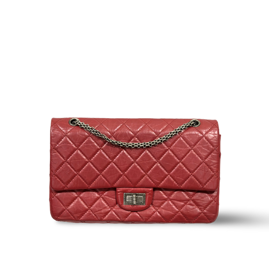 Chanel Quilted Aged Calfskin 226 Reissue 2.55 Flap Bag Red