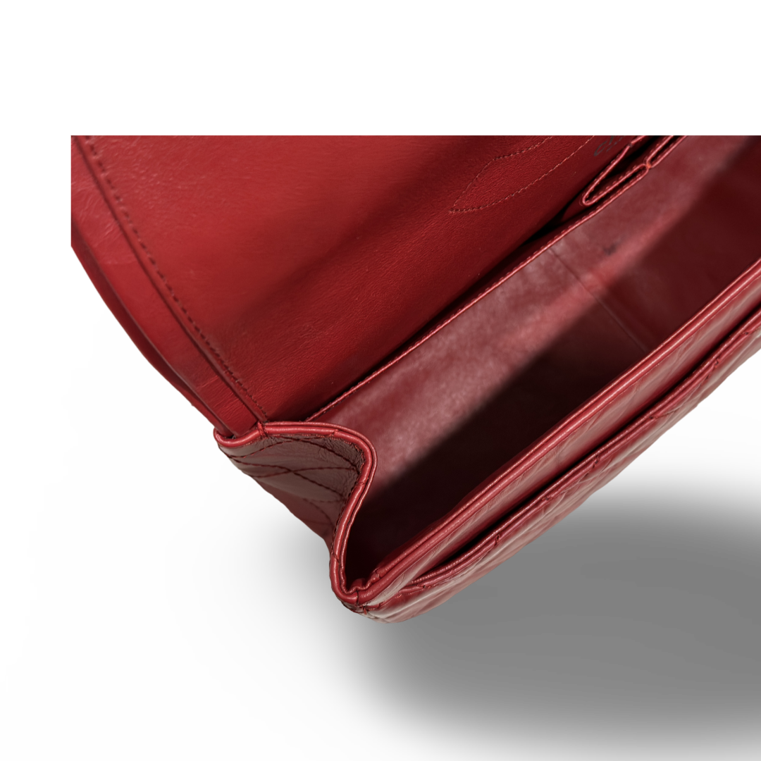 Chanel Quilted Aged Calfskin 226 Reissue 2.55 Flap Bag Red