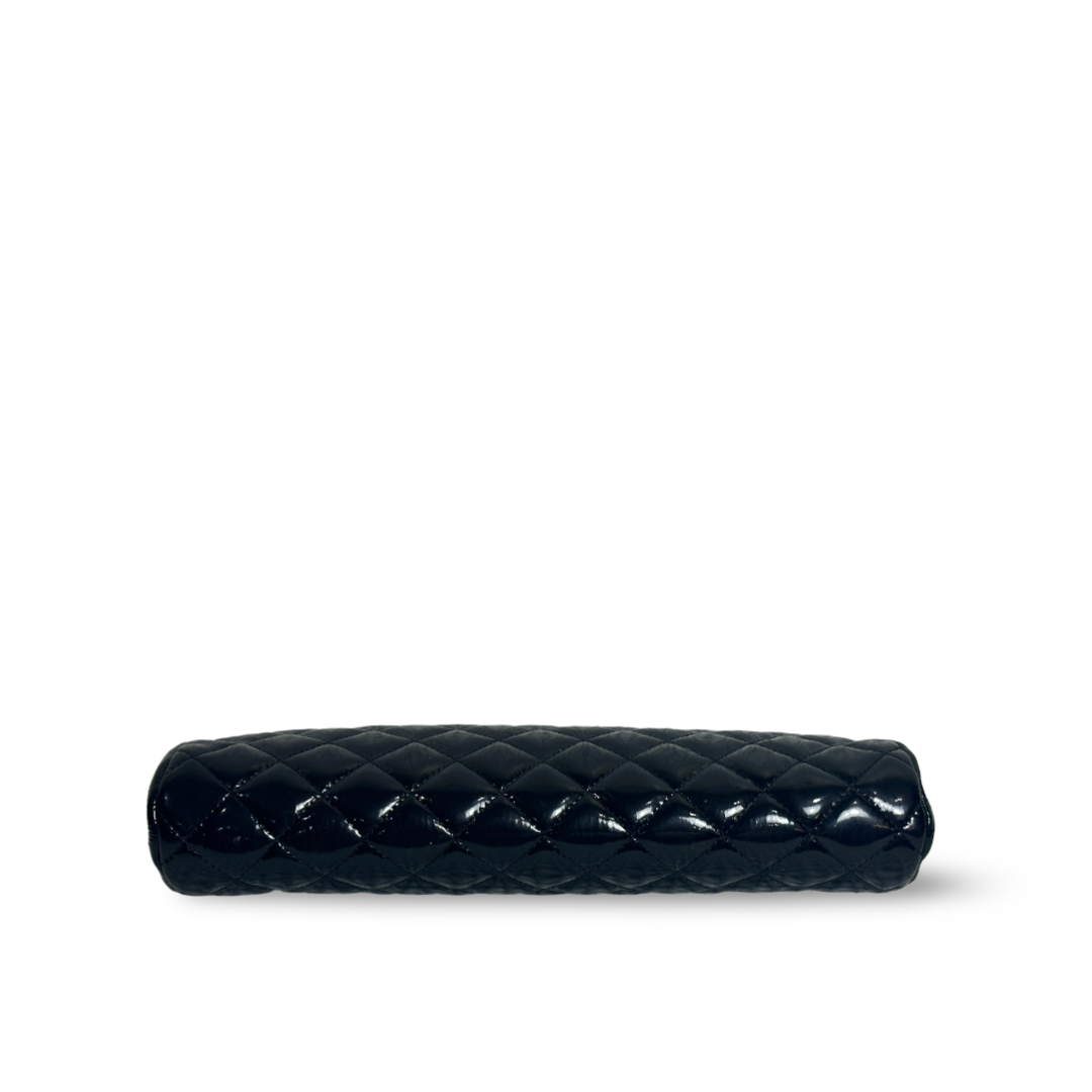 Chanel Classic Patent Clutch Black